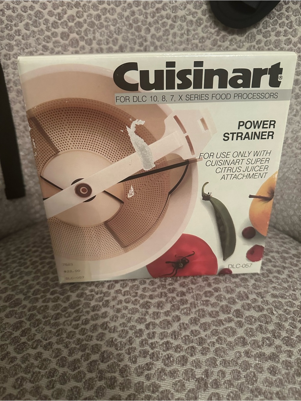 Cuisinart DLC-057 Power Strainer Attachment For DLC 10 8 7 X Series NEW Open box